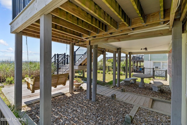 view of patio / terrace with a deck