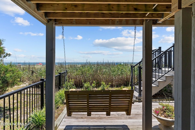 view of wooden terrace