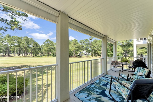 exterior space featuring covered porch