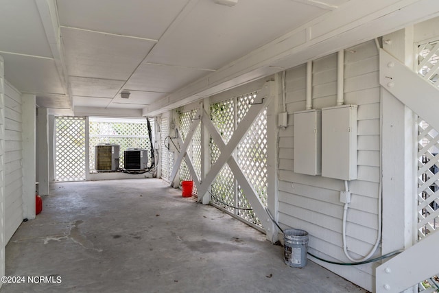 view of patio / terrace with central AC