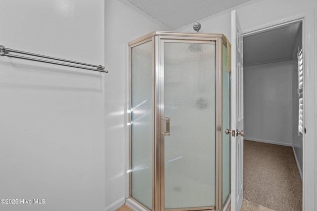 bathroom featuring an enclosed shower