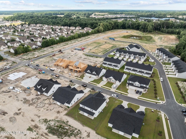 bird's eye view with a residential view