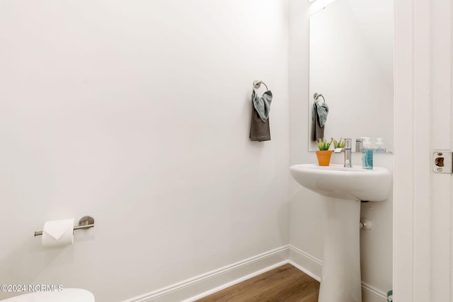 383 James St, Vass, NC 28394 - half bath with wood finished floors and baseboards