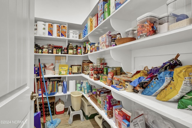 view of pantry