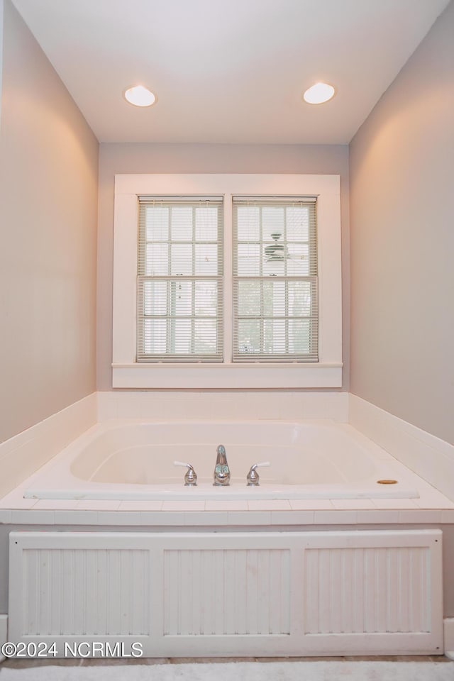 bathroom with a bathing tub