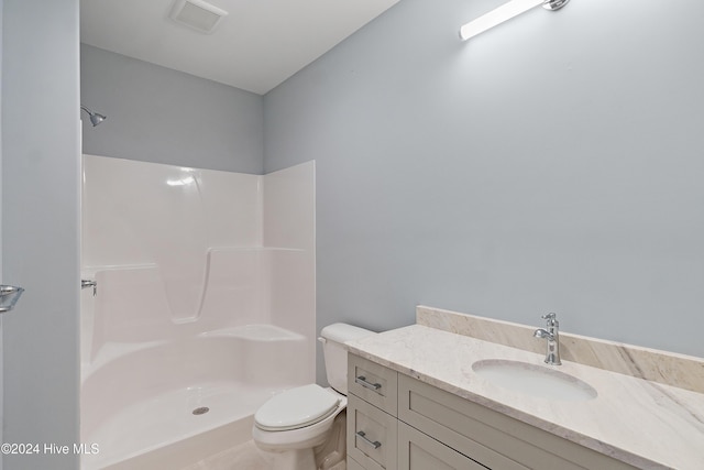 3617 Barnesmore Dr, Castle Hayne, NC 28429 - bathroom with toilet, vanity, and a shower