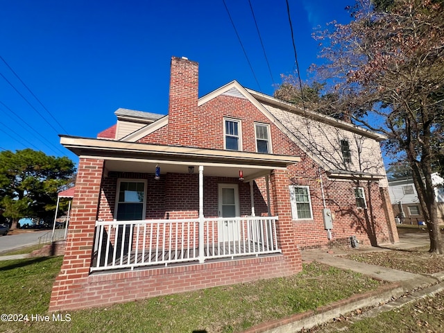 exterior space with a porch