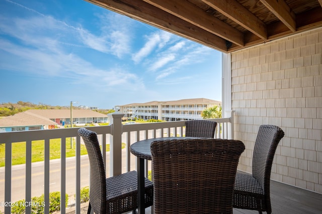 view of balcony