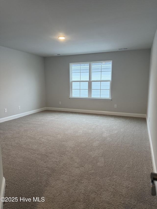 view of carpeted empty room