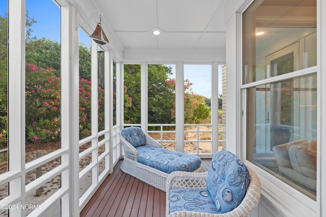 sunroom / solarium with plenty of natural light