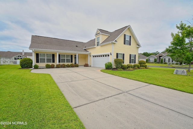 view of front of house featuring a front yard