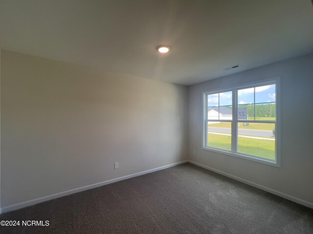 unfurnished room featuring carpet