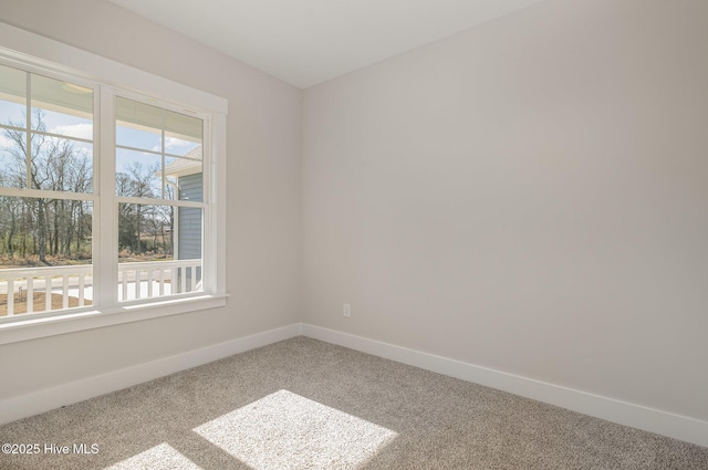 unfurnished room featuring carpet flooring