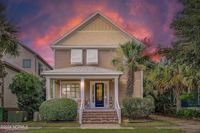 view of front of house with a porch