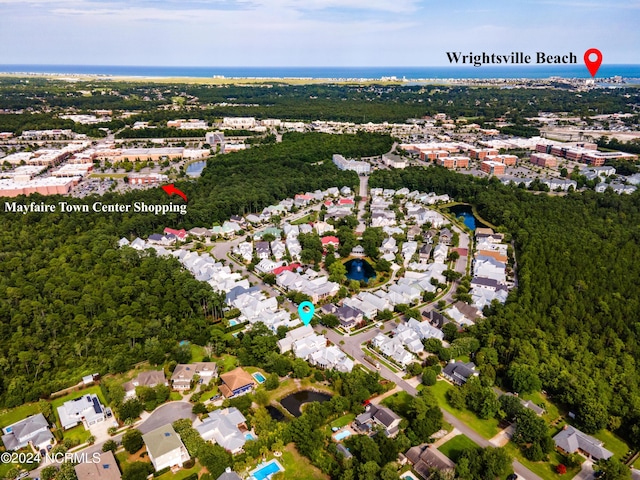 bird's eye view featuring a residential view