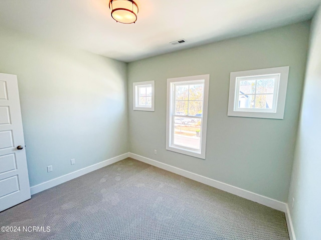 view of carpeted empty room