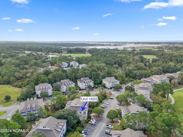 bird's eye view with a residential view