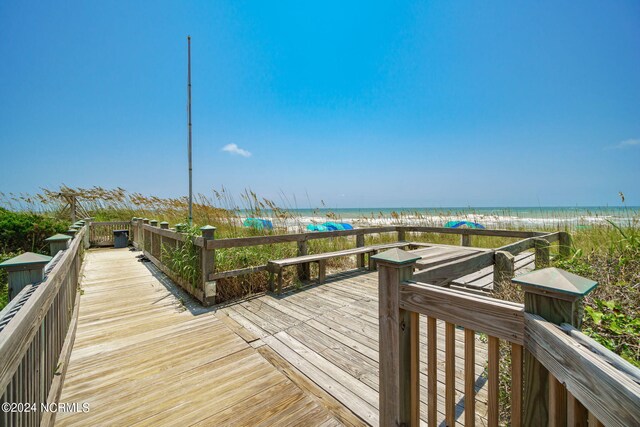 331 Salter Path Rd Unit 104, Pine Knoll Shores, NC 28512 - view of community featuring view of water and beach