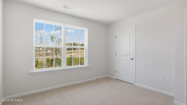 view of carpeted empty room