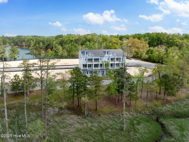 2601 Alvernia Dr, Castle Hayne, NC 28429 - back of property with a wooded view and a water view