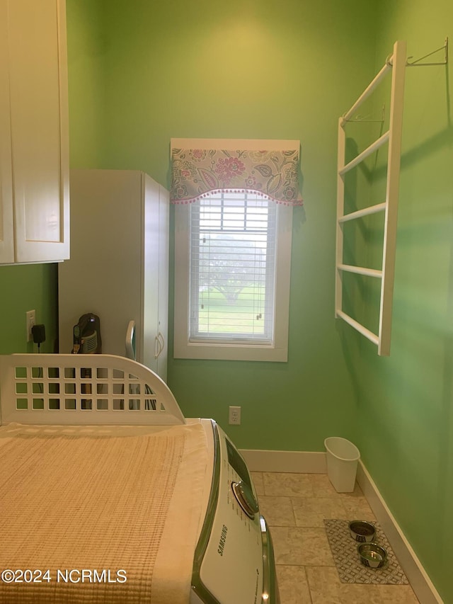 view of tiled bedroom