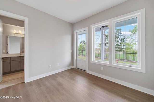 2597 Alvernia Dr, Castle Hayne, NC 28429 - empty room featuring light wood-type flooring