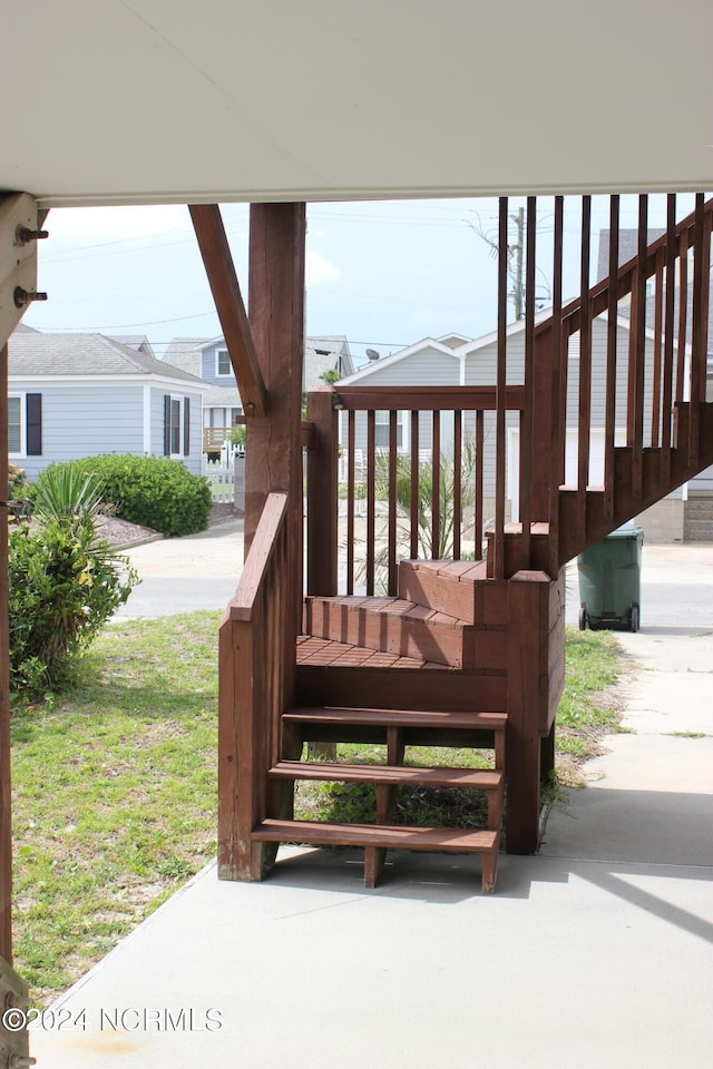 view of stairs