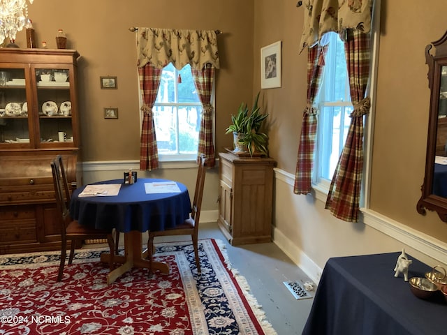 view of dining room