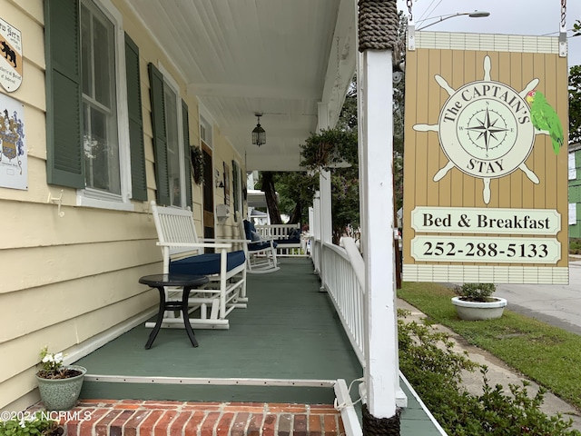 view of patio / terrace featuring a porch