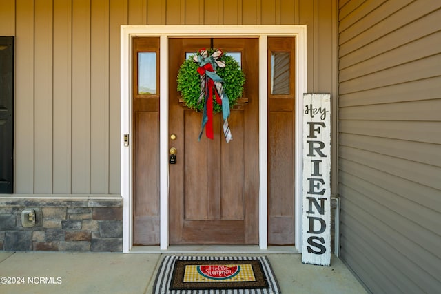 view of entrance to property