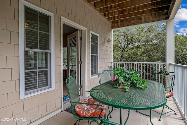 view of balcony