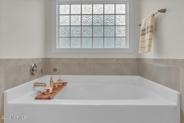 bathroom featuring a bathing tub