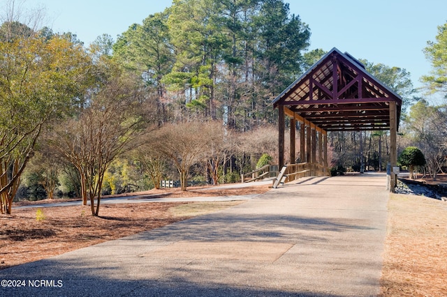 view of property's community with driveway