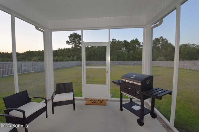 view of sunroom / solarium