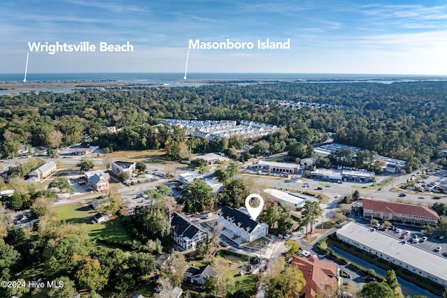 112 Seagate Pl, Wilmington, NC 28403 - aerial view of property's location featuring a heavily wooded area