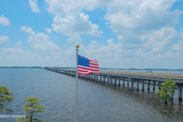 108 Wharf Landing Dr, Edenton, NC 27932 - water view with a notable bridge and a pier