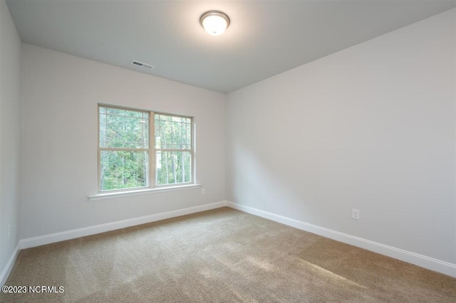 spare room featuring carpet flooring