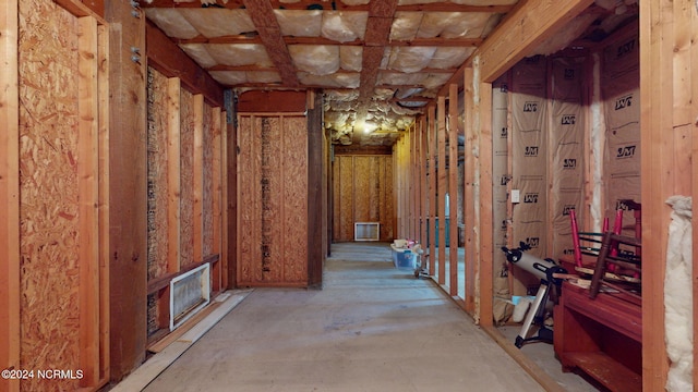 view of storage area