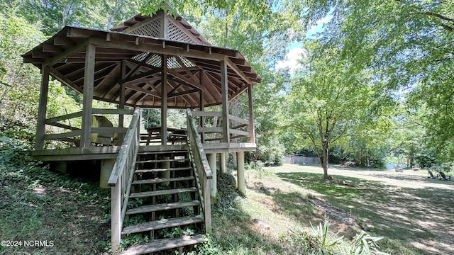 exterior space featuring stairway