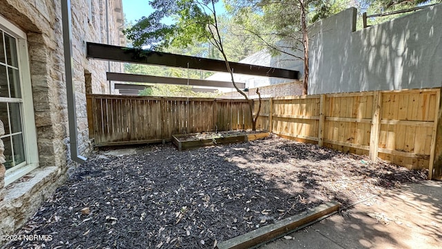 view of yard with fence private yard