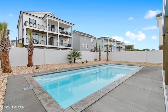 view of pool with a fenced in pool and a fenced backyard