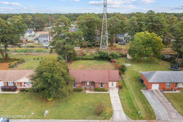 drone / aerial view featuring a residential view