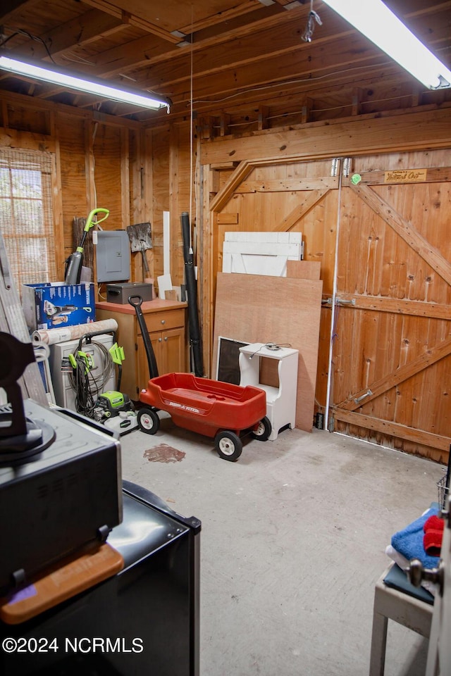 view of storage room