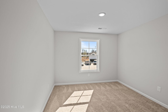 view of carpeted empty room