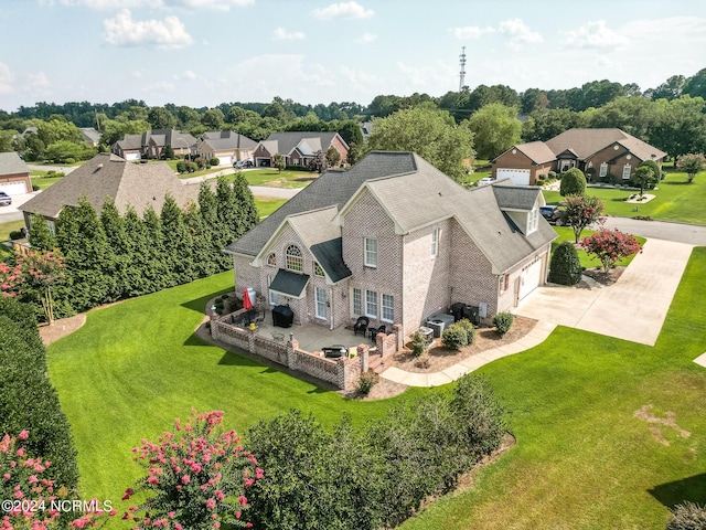 aerial view featuring a residential view