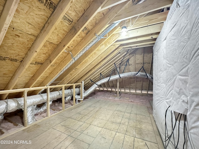 view of attic