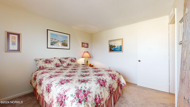 bedroom featuring carpet flooring