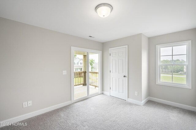 view of carpeted empty room