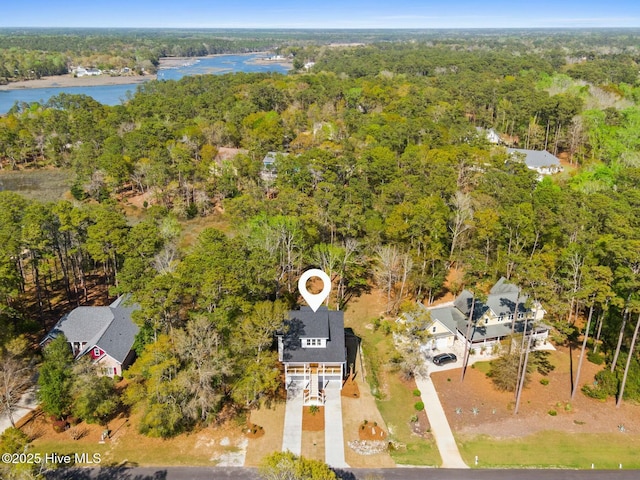3404 Eagle Crest Dr SW, Supply, NC 28462 - aerial view of a heavily wooded area and a nearby body of water