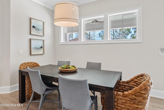 3772 Barnesmore Dr, Castle Hayne, NC 28429 - dining space with healthy amount of natural light and wood finished floors